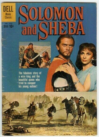 SOLOMON AND SHEBA  (1959  DELL) F.C.1070 GOOD PHOTO COV COMICS BOOK