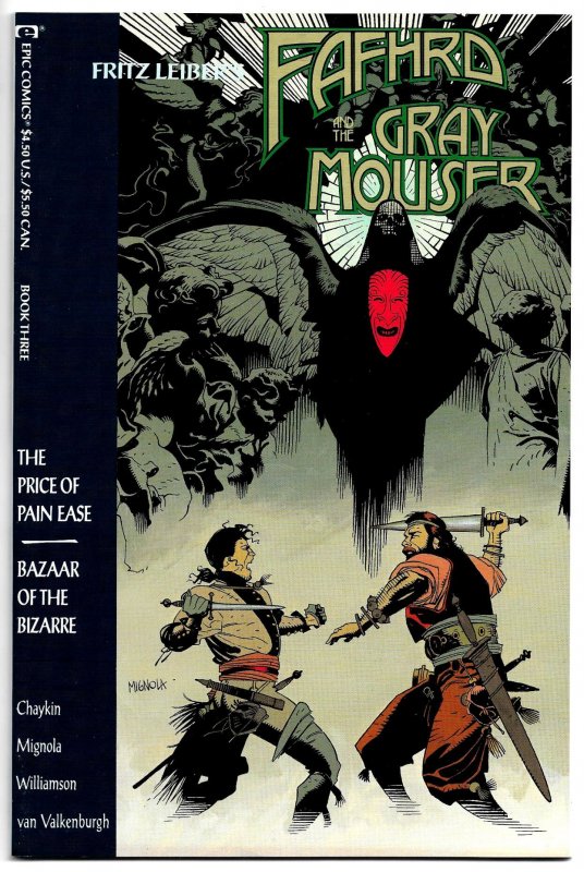 FAFHRD and the GRAY MOUSER 1 - 4 (1990-91) 8.5VF+  Complete Run! Mike Mignola!