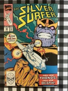 Silver Surfer #34 (1990) - VF/NM - Thanos Resurrected - 1st Infinity Gauntlet!