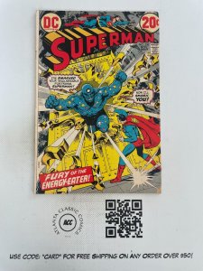 Superman #258 FN- DC Comic Book Batman Flash Aquaman Justice League Arrow 9 SM13