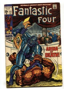 FANTASTIC FOUR #93 1969-comic book MARVEL VG