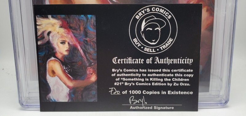 Something is Killing the Children #21 Bry's Comics Virgin CGC 9.8