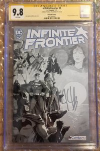 1ST MANY CHARACTER Infinite Frontier #0 RARE B&W ComicsPro Variant CGC 9.8 NM+/M