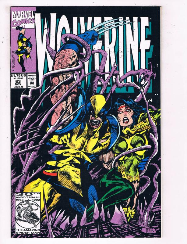 Wolverine #63 VF Marvel Comics Comic Book X Men Nov 1992 DE24