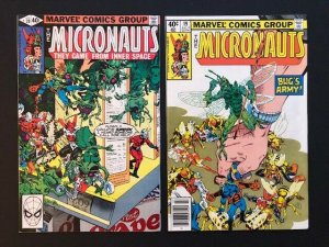 Lot of 12-Marvel THE MICRONAUTS 1979/80 #11-13,15,17-24  VG/F (A178)