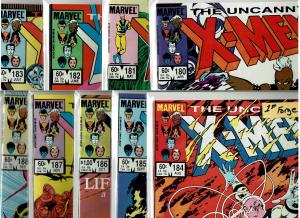 Lot of X-Men 180 - 188, 9.0 or Better