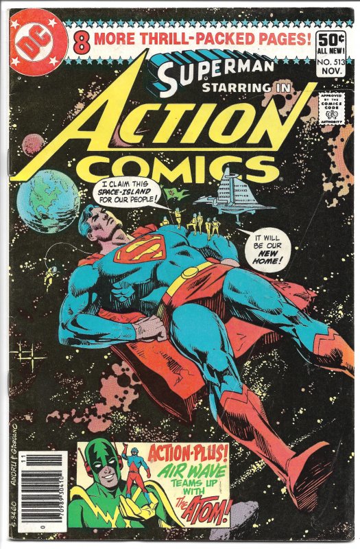 Action Comics 513, - Bronze Age - Nov., 1980 (FN+)