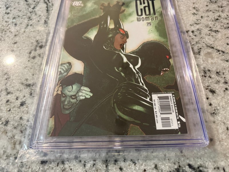 Catwoman # 75 CGC Graded 9.6 DC Comic Book 1st Print 2008 Adam Hughes JH37