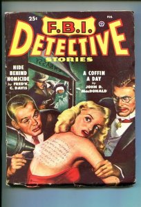 F.B.I. DETECTIVE STORIES-FEB-1949-PULP-SOUTHERN STATES PEDIGREE-vg minus