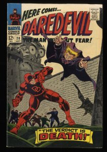 Daredevil #20 FN 6.0 Owl Appearance! Stan Lee Gene Colan!