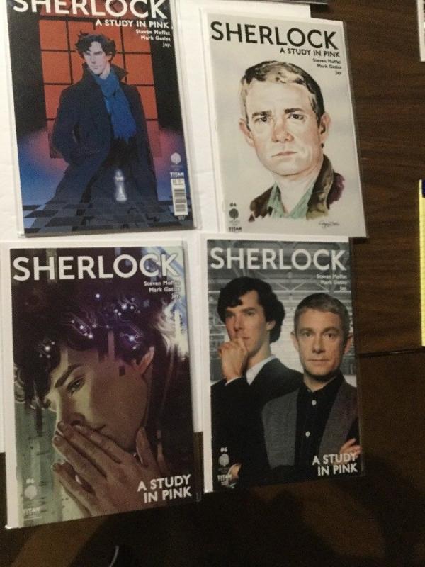 Sherlock A Study In Pink 1 2 3 4 5 A B C D E Covers Variants 17 Total Nm IK