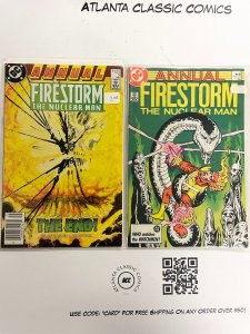 2 Firestorm DC Comic Books Annuals # 4 5 Flash Batman Superman Aquaman 50 MT1