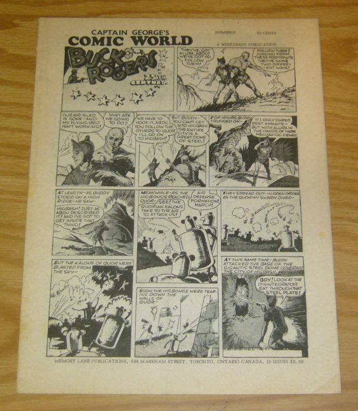 Captain George's Comic World #16 VF classic buck rogers reprint - whizzbang