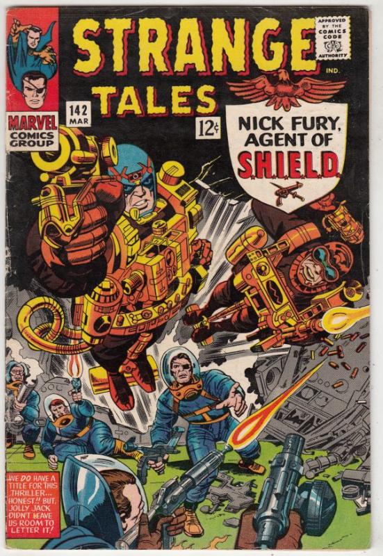 Strange Tales #142 (Mar-66) FN+ Mid-High-Grade Nick Fury, S.H.I.E.L.D., Dr. S...