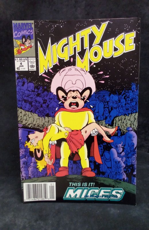 Mighty Mouse #4 Newsstand Edition (1990)