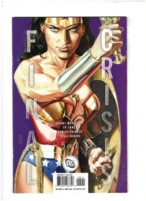 Final Crisis #5 NM- 9.2 DC Comics 2008 J.G. Jones Wonder Woman Cover