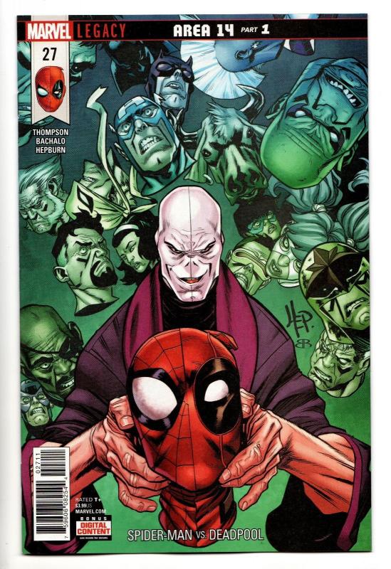 Spider-Man vs Deadpool #27 - Legacy / Area 14 (Marvel, 2018) - New/Unread (NM)