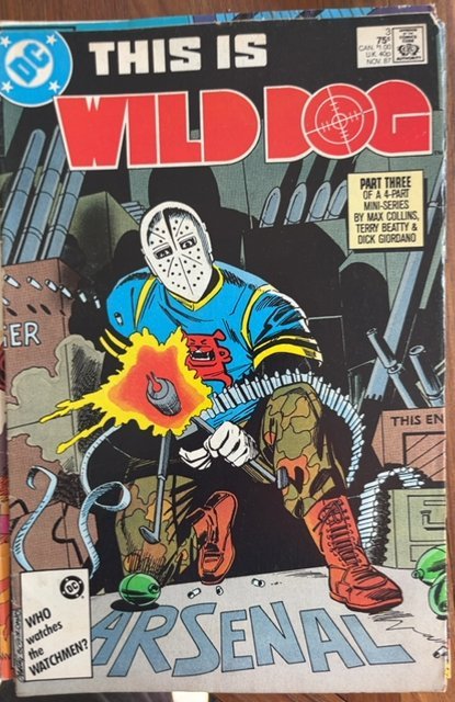 Wild Dog #3 Direct Edition (1987) Wild Dog 