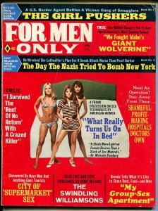 For Men Only 4/1973-Atlas-pulp thrills-Pollen & MInney art-spicy babes-VG