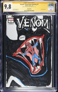 Venom : Separation Anxiety (2024) # 1 (CGC 9.8 SS) Signed & Sketch Scott Lobdell