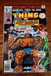 Marvel Two-In-One #37 FN/VF 7.0 (1977) Marvel Thing Daredevil Bad Lawyer