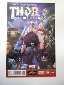 Thor: God of Thunder #15 (2014) Signed by Jason Aaron-No COA VF Condition