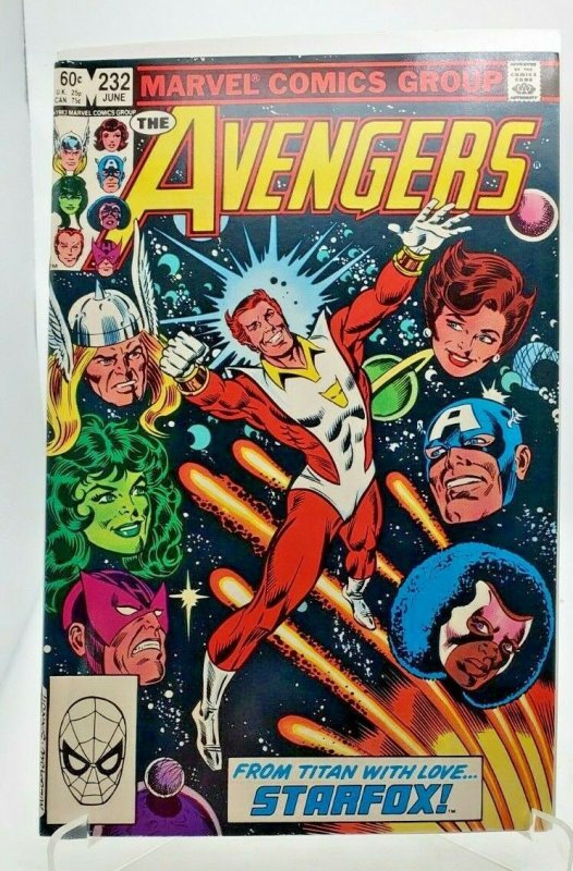 Avengers #232 *KEY* 1ST APPEARANCE OF EROS AS STARFOX (1983) NM- 