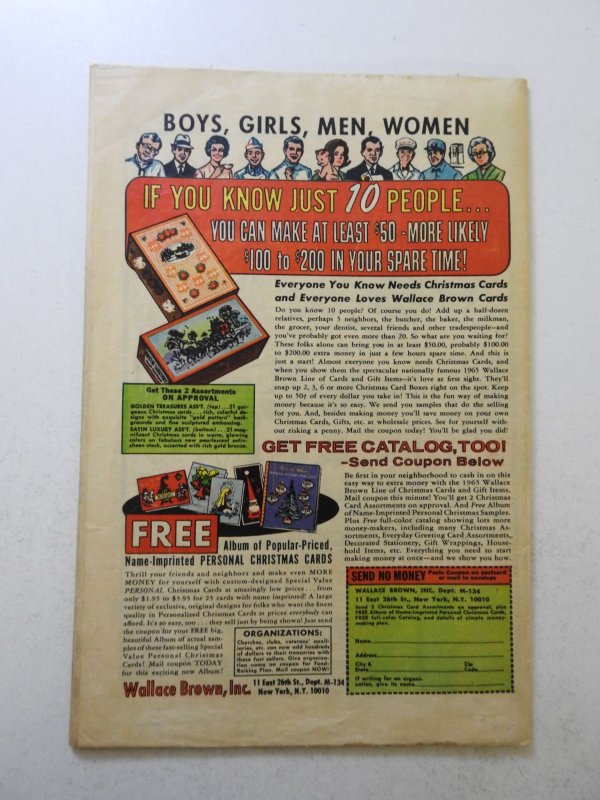 The X-Men #13 (1965) GD Condition glue residue interior front/back cover