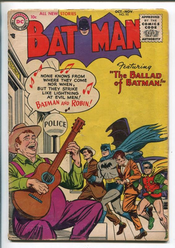 BATMAN #95 1955-DC-THE BALLAD OF BATMAN-vg