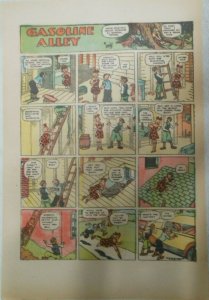 (48) Gasoline Alley Sunday Pages by Frank King from 1934 Size: 11 x 15 inches