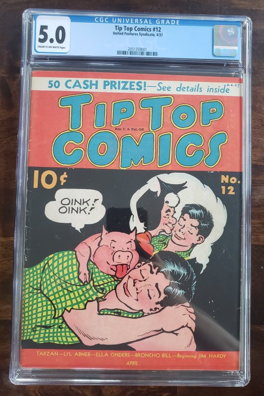 Tip Top Comics 12 CGC 5.0