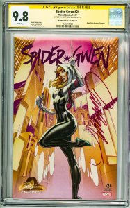 Spider-Gwen #24 Campbell Cover A (2017) CGC 9.8! Signed by J. Scott Campbell!