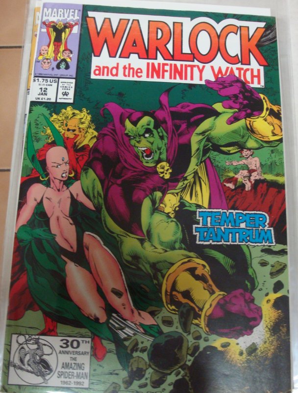 Warlock and the Infinity Watch #12 Jim Starlin Story Tom Raney Cover & Art Drax