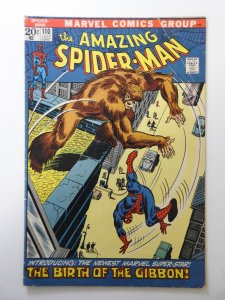The Amazing Spider-Man #110 (1972) VG Condition moisture stain