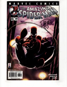 The Amazing Spider-Man #38 (2002) Signed on Cover By Artist / ID#705