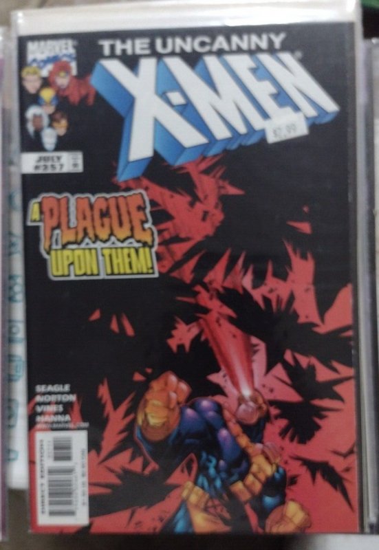 UNCANNY X-MEN #357  1998 MARVEL DISNEY plague upon them