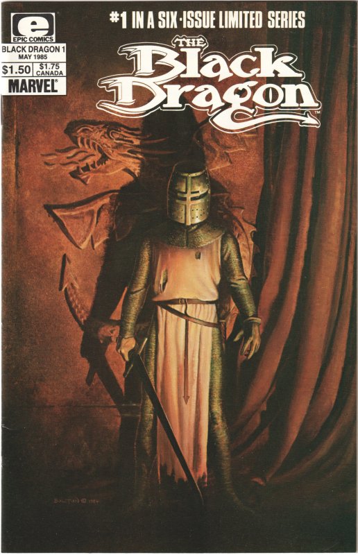 The Black Dragon #1, 2, 3, 4, 5, 6 (1985) Complete set! John Bolton artwork