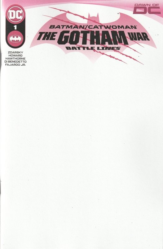 Batman Catwoman Gotham War Battle Lines # 1 Variant Cover D NM DC [R9]