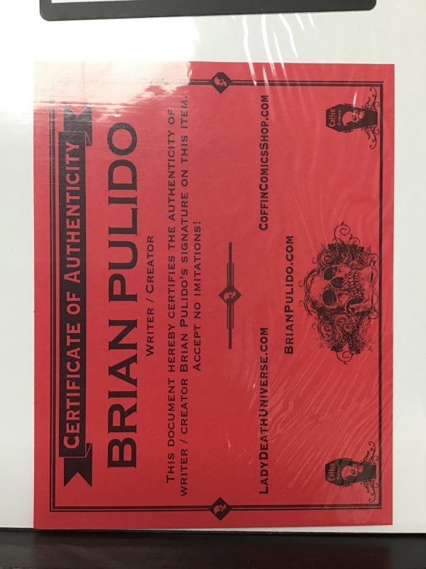 Lady Death: echoes #1 (9.2) Signed With COA