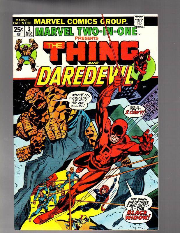 MARVEL TWO IN ONE 3 VERY FINE PLUS  May 1974