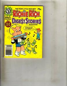 Lot of 9 Richie Rich Digest Stories #2 3 4 5 6 6 7 11 12 WS15