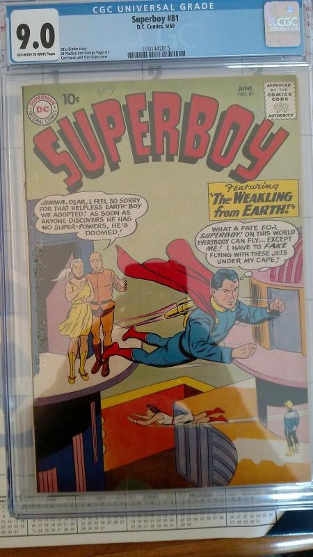 Superboy #81 (Jun 60, DC) CGC 9.0