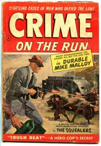 Crime On The Run #8 1954-St. Johns-Approved Comics-Tommy Gun-Dillinger-G+