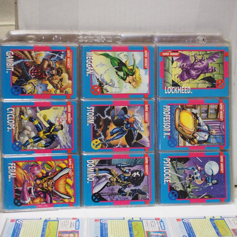 Marvel Xmen Trading Cards 1992 1-100 set plus 2 Holograms