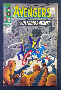 Avengers (1963) #36 FN+ (6.5) Black Widow Hawkeye Goliath Don Heck