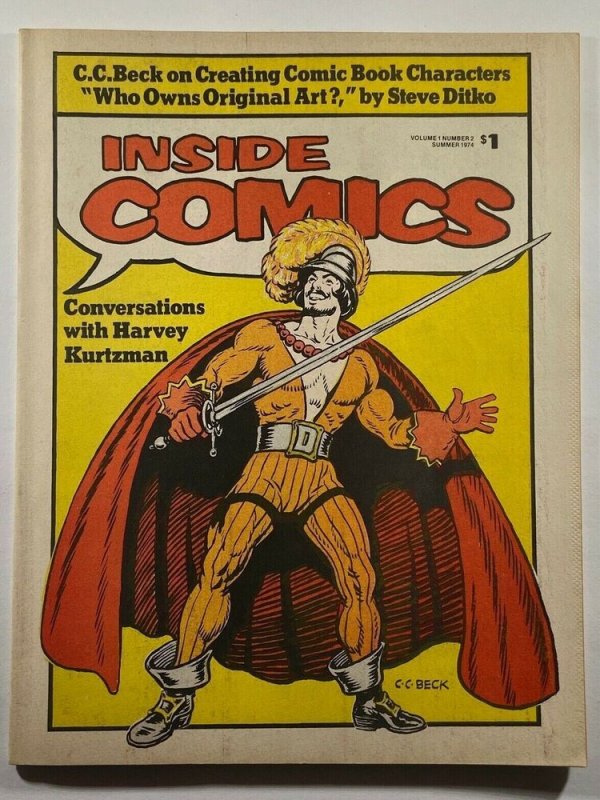 Inside Comics #4 Fanzine 1974 Harvey Kurtzman Interview Steve Ditko Essay