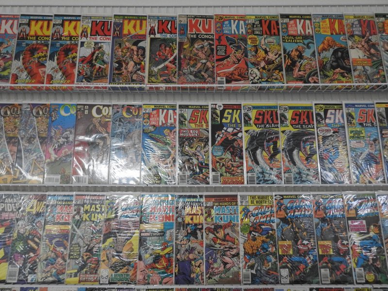 Huge Lot of 120+ Comics W/ Kull, Captain America, Master of Kung Fu! Avg. FN/VF