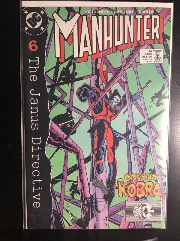 MANHUNTER (1st series) # 14  DC 1989 (vf-) The Janus Directive Part 6
