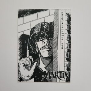 DCASTR Signed MARTIN Comic Sketch Print / Trading Card (2017 Dave Castr)