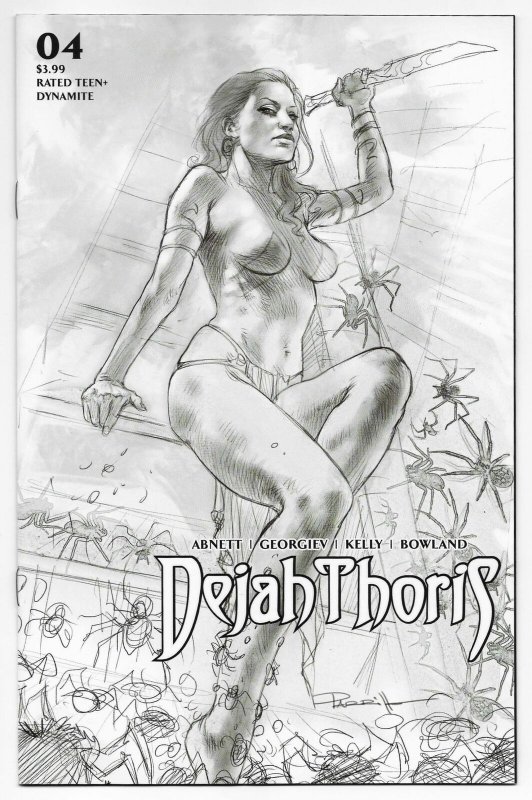 Dejah Thoris #4 Parrillo 1:10 B&W Variant (Dynamite, 2020)